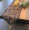 DaDa Bedding Ethnic Ornaments Geometric Black Elegant Woven Tapestry
