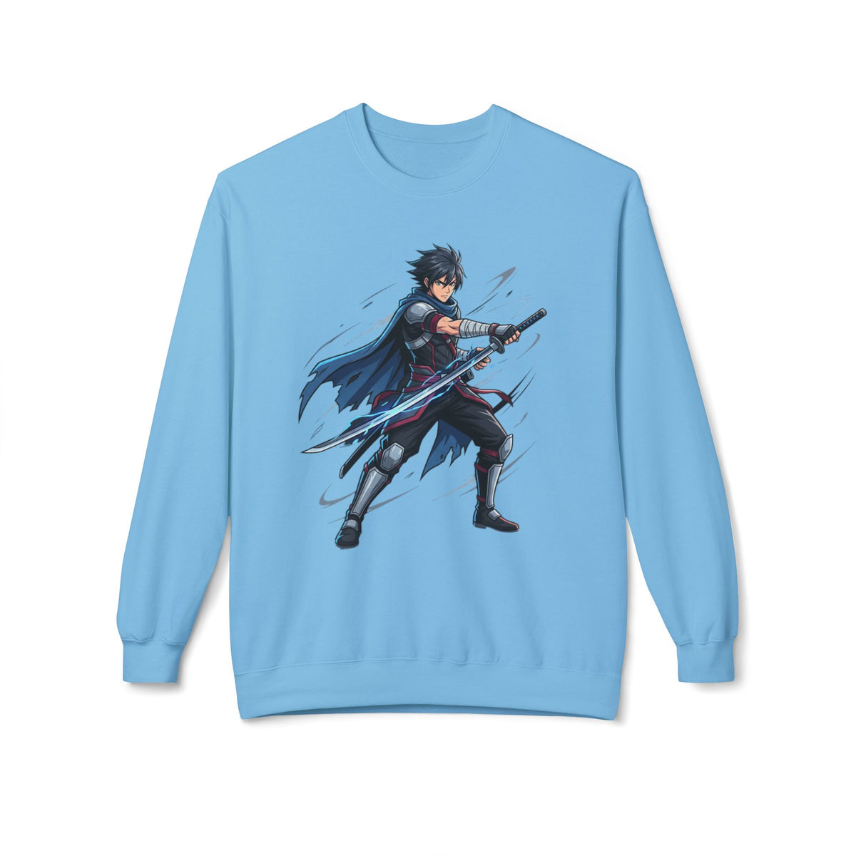 Anime Sword Fighter Crewneck Sweatshirt