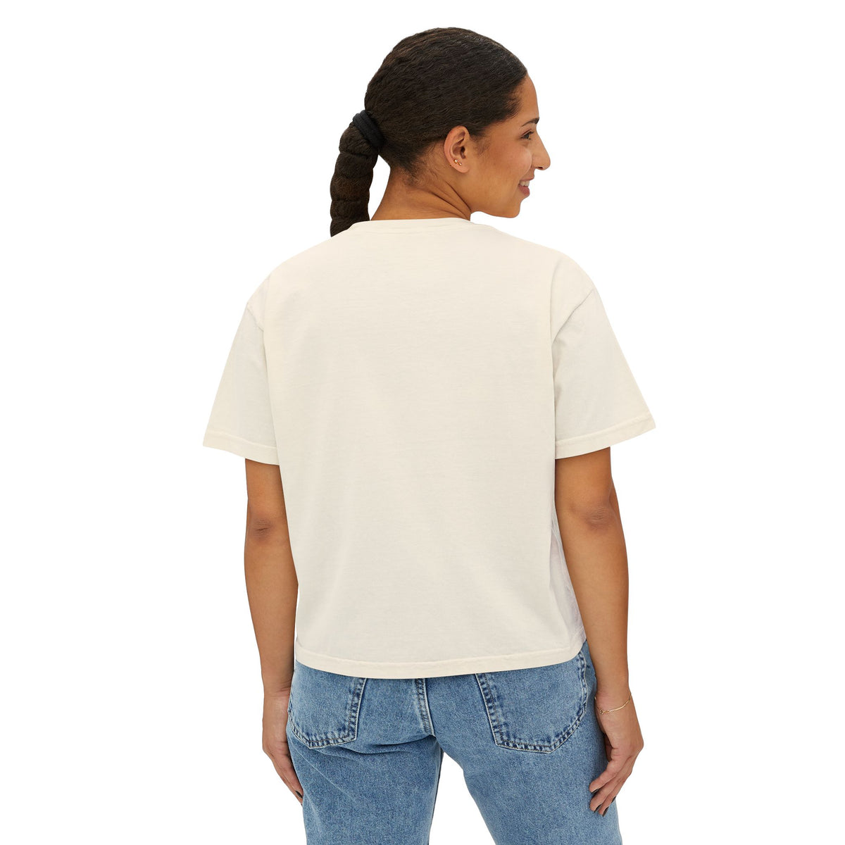 Faith Boxy Tee — Women's Minimalist Christian Shirt