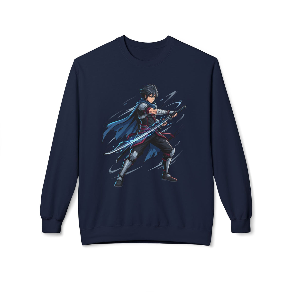 Anime Sword Fighter Crewneck Sweatshirt