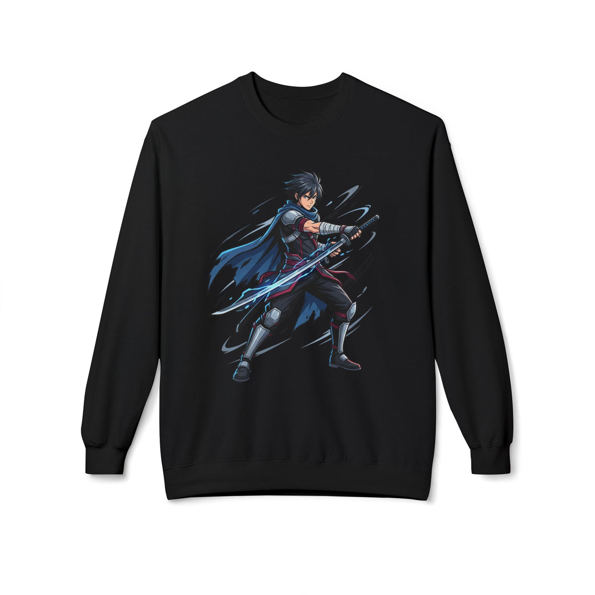 Anime Sword Fighter Crewneck Sweatshirt