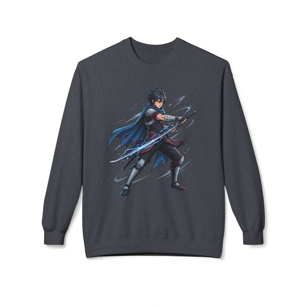Anime Sword Fighter Crewneck Sweatshirt
