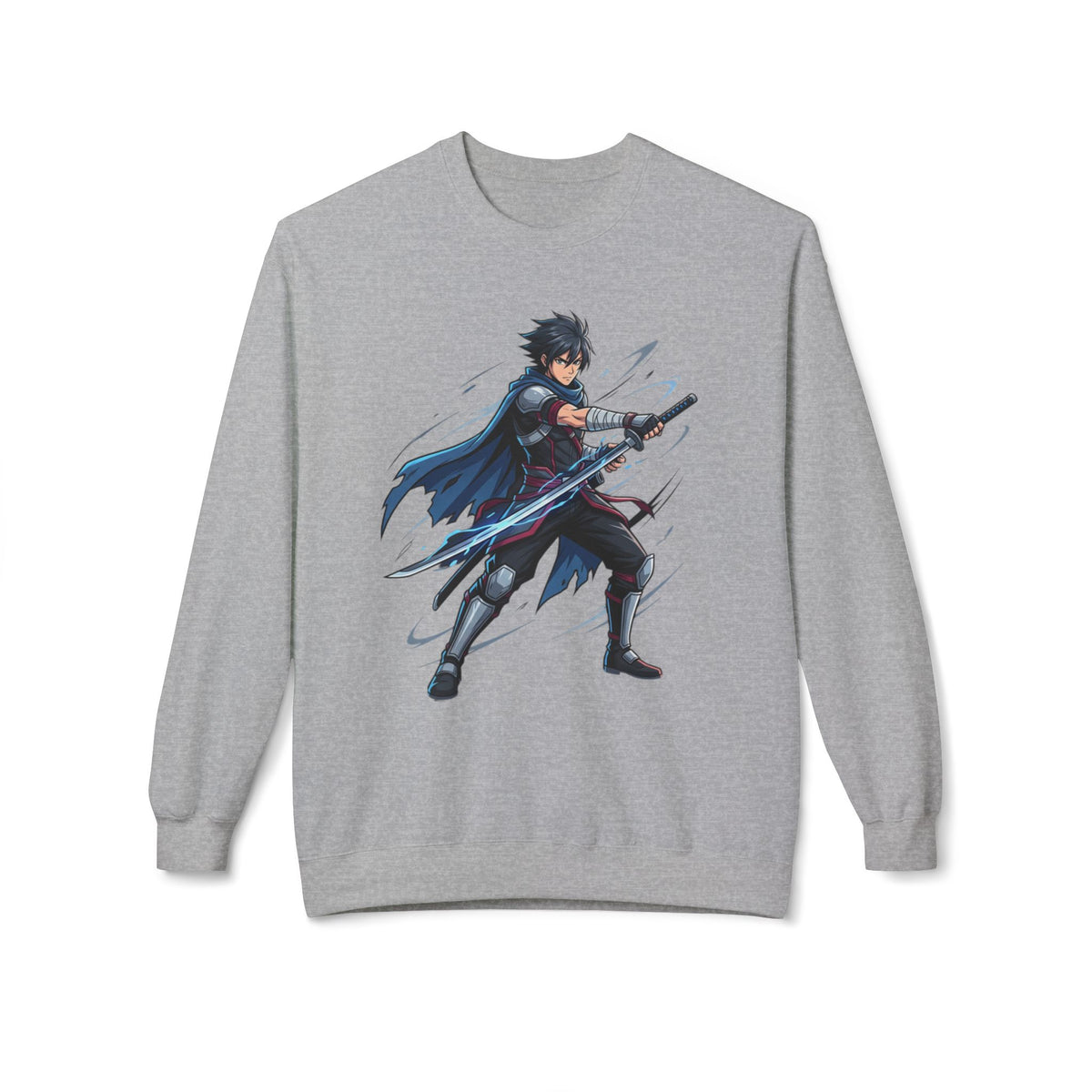 Anime Sword Fighter Crewneck Sweatshirt