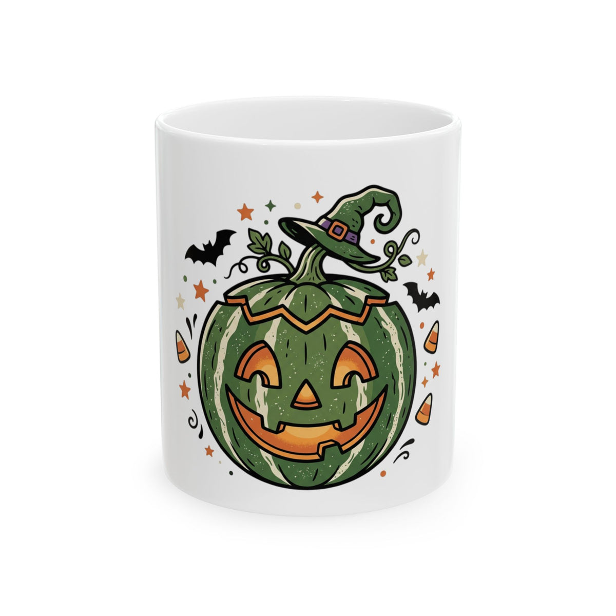 Halloween Jack-O'-Lantern Ceramic Mug