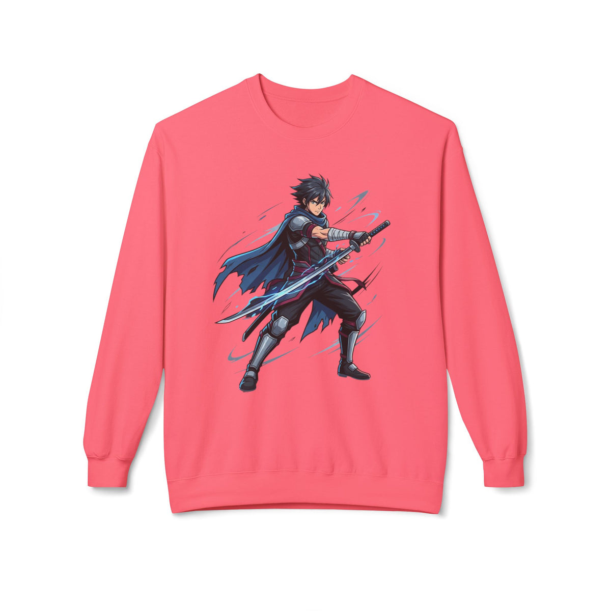 Anime Sword Fighter Crewneck Sweatshirt