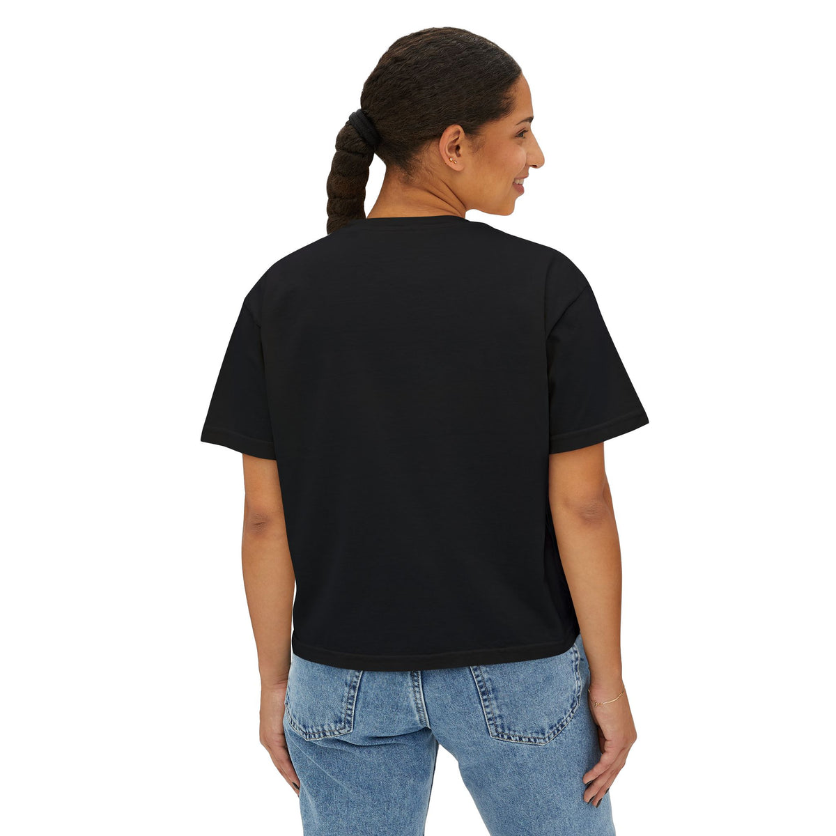 Faith Boxy Tee — Women's Minimalist Christian Shirt