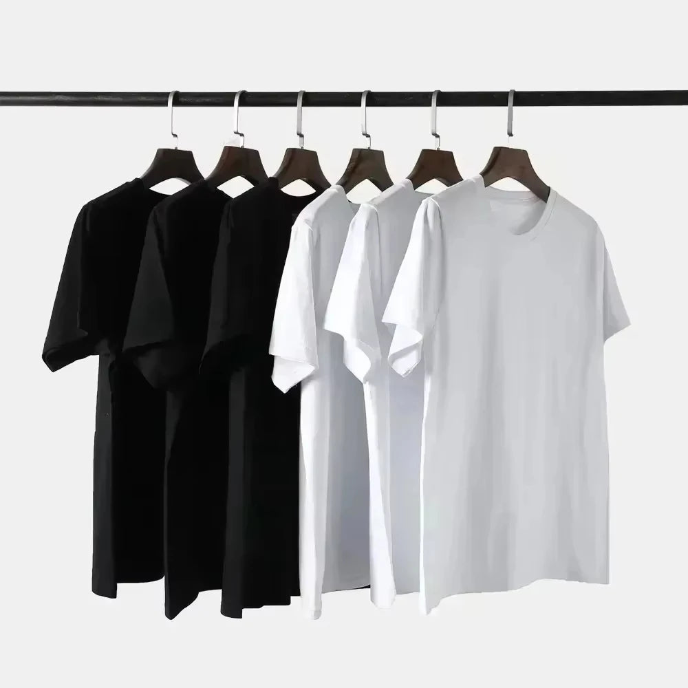 High quality American men's short sleeved t-shirt men's summer new trendy printed top
