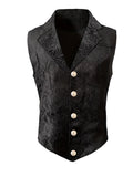 Men's vest retro jacquard vest British style business casual top American style shoulder