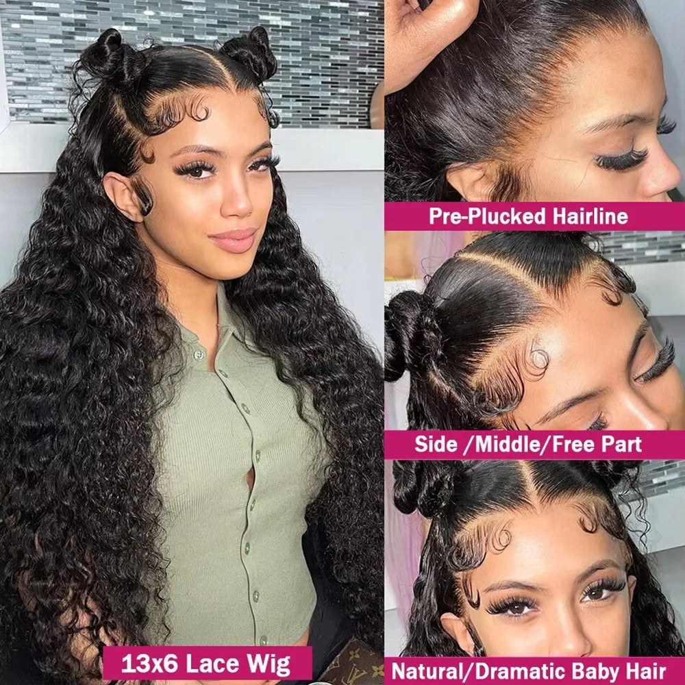 Deep Wave Lace Front Human Hair Wig