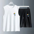Men's Tank Top Sets 2026 Summer Quick drying sets for men beach Breathable sports seaside oversize running Sportswear