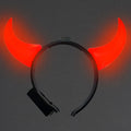 Light-Up Devil Horn Headband - Red LED
