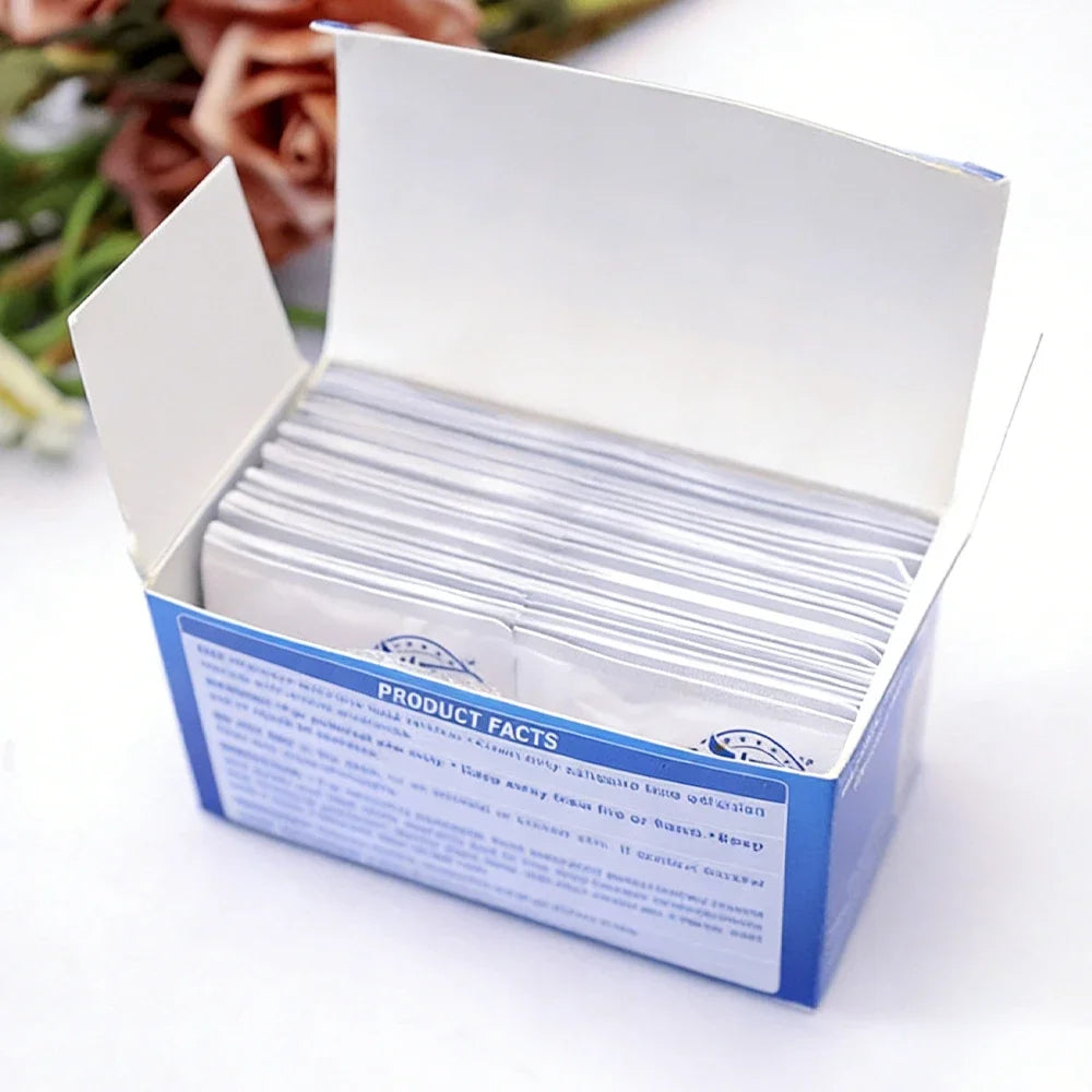 Adhesives Removal Wipes To Clean Wig Glue And Tape 80PCs/BOX Wig Cleaning Pads For Adhesive Area And Hair System Glue Remove