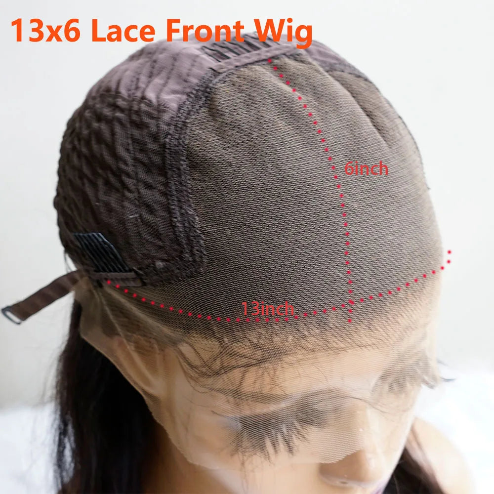 Glueless 250% High Density Loose Deep Wave 13x6 Transparent Lace Front Human Hair Wigs PrePlucked Ready To Go Wigs For Women