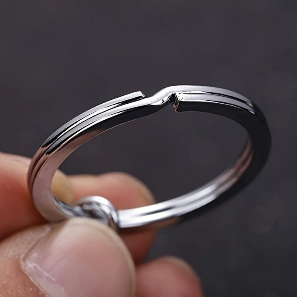 10/20/40pcs Split Key Rings Keyrings, Key Rings Bulk, Flat Keychain Ring Split Key Ring For Home Car Keys Bag Hanging Accessory