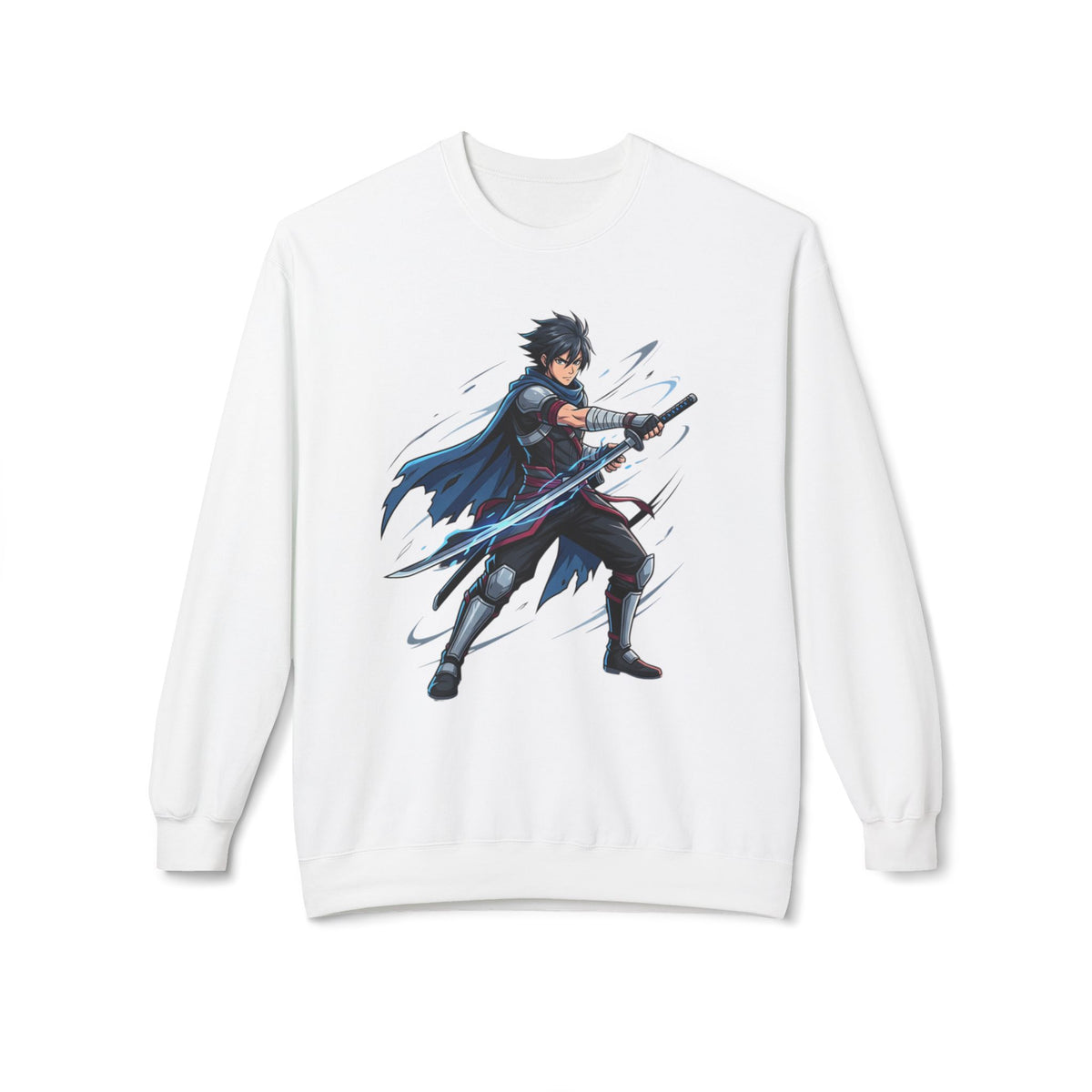 Anime Sword Fighter Crewneck Sweatshirt