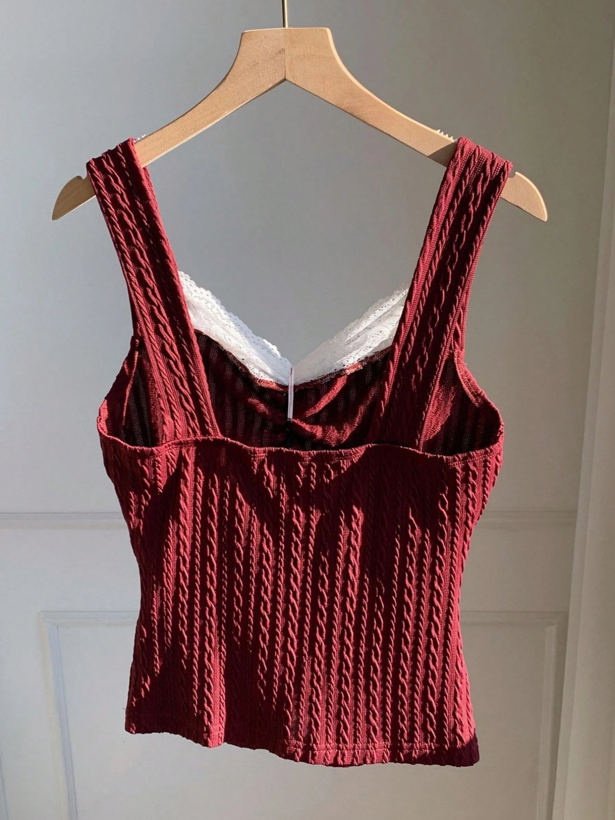 Y2K Lace Bow Tank Top