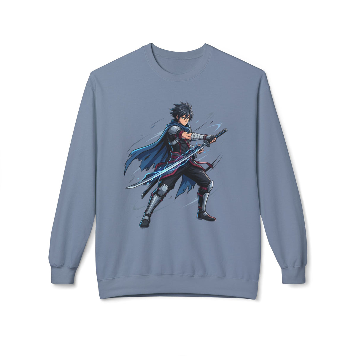 Anime Sword Fighter Crewneck Sweatshirt