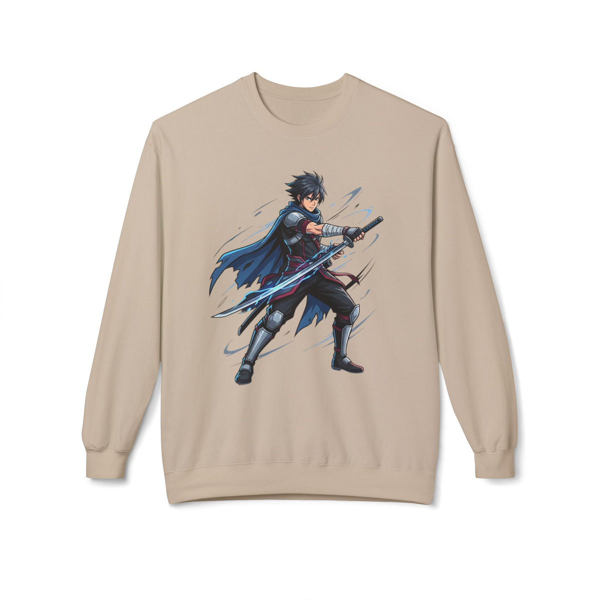 Anime Sword Fighter Crewneck Sweatshirt