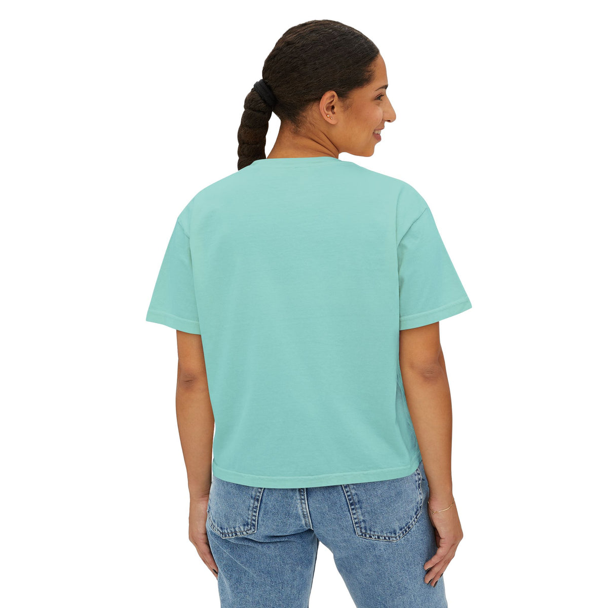 Faith Boxy Tee — Women's Minimalist Christian Shirt
