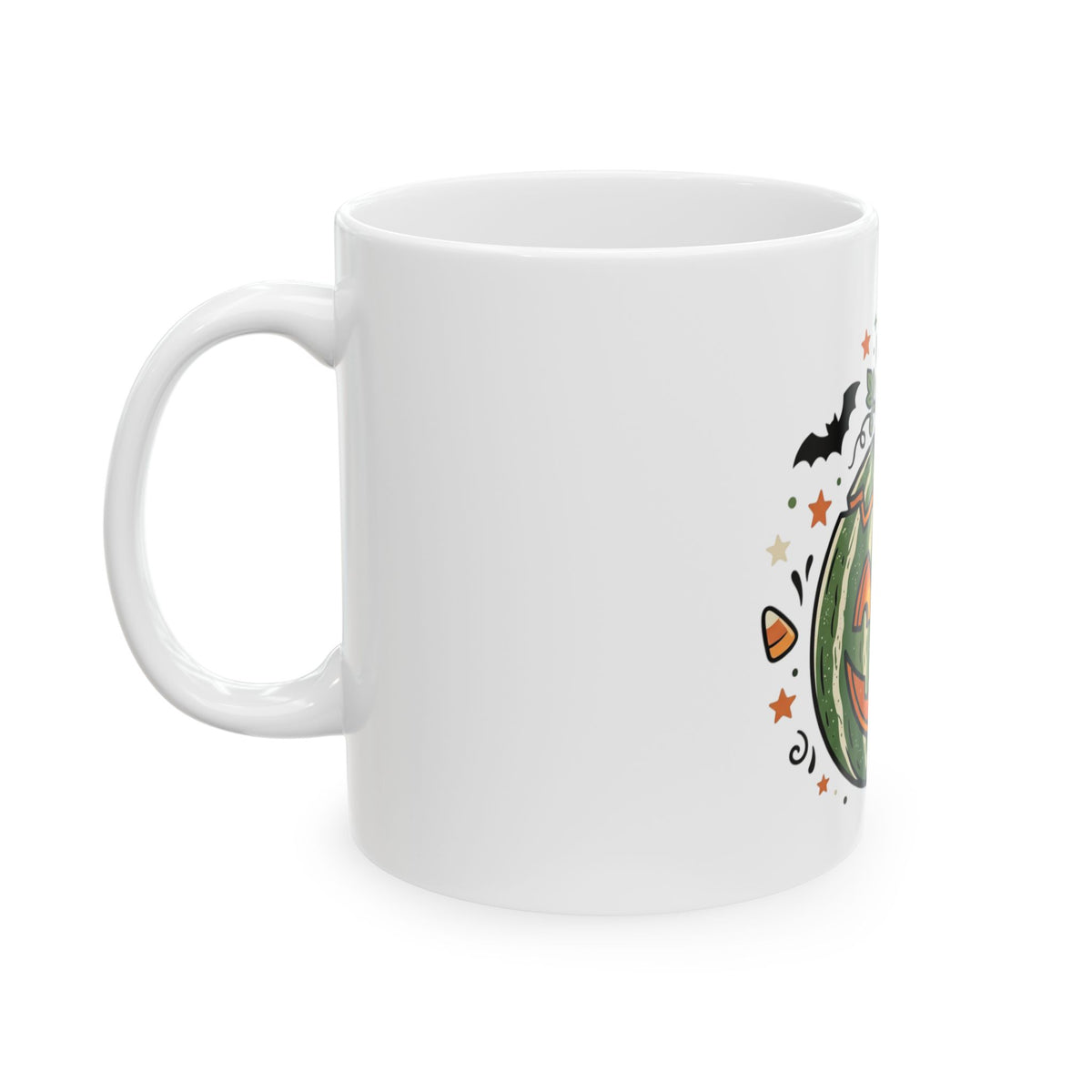 Halloween Jack-O'-Lantern Ceramic Mug