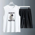Men's Tank Top Sets 2026 Summer Quick drying Breathable beach two-piece set oversize men's chandals sports running seaside