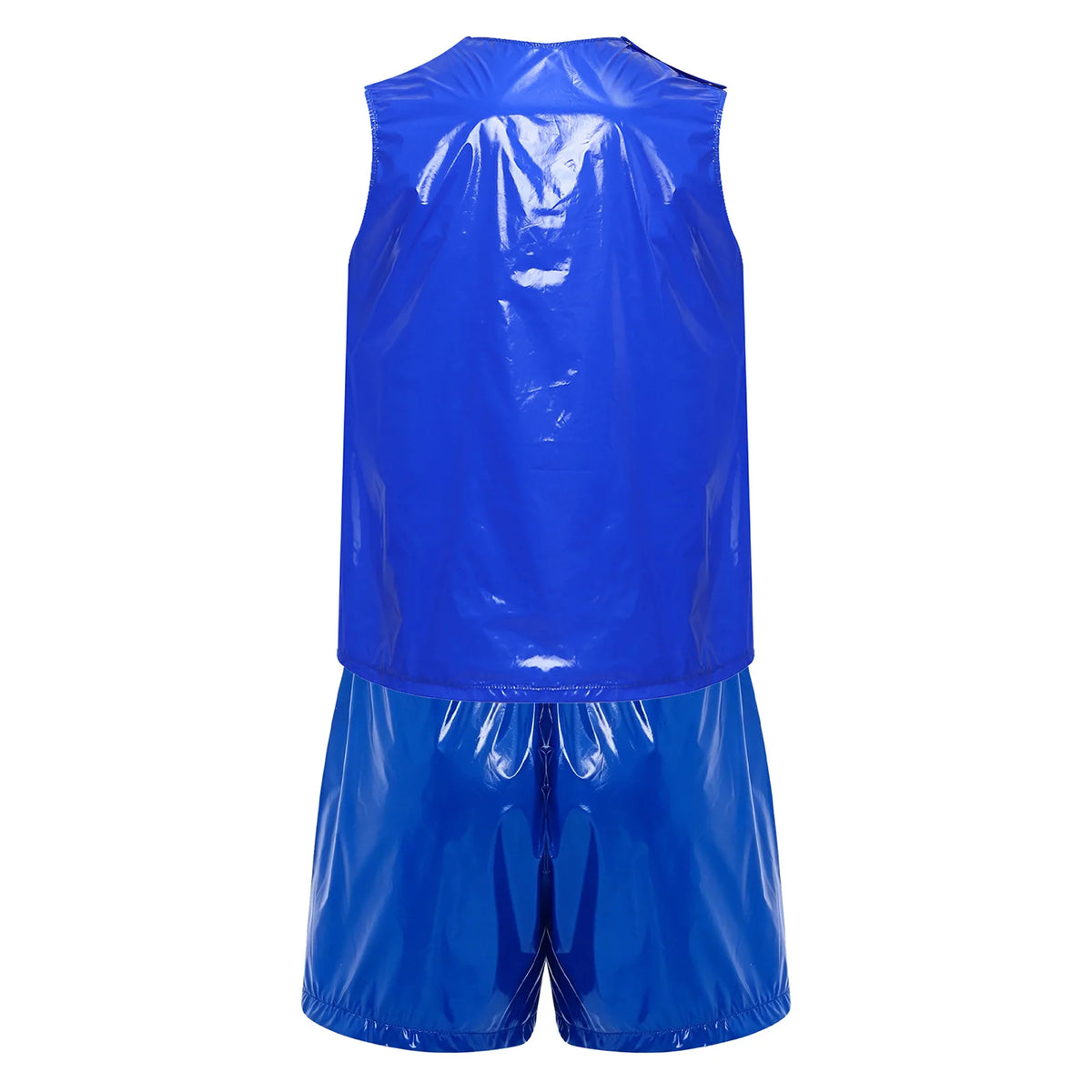 Mens Special Needs Waterproof Sweat Tracksuit Tank Tops Set And Sides Buttons Boxer Shorts Two Pieces Outfit Adaptive Clothing