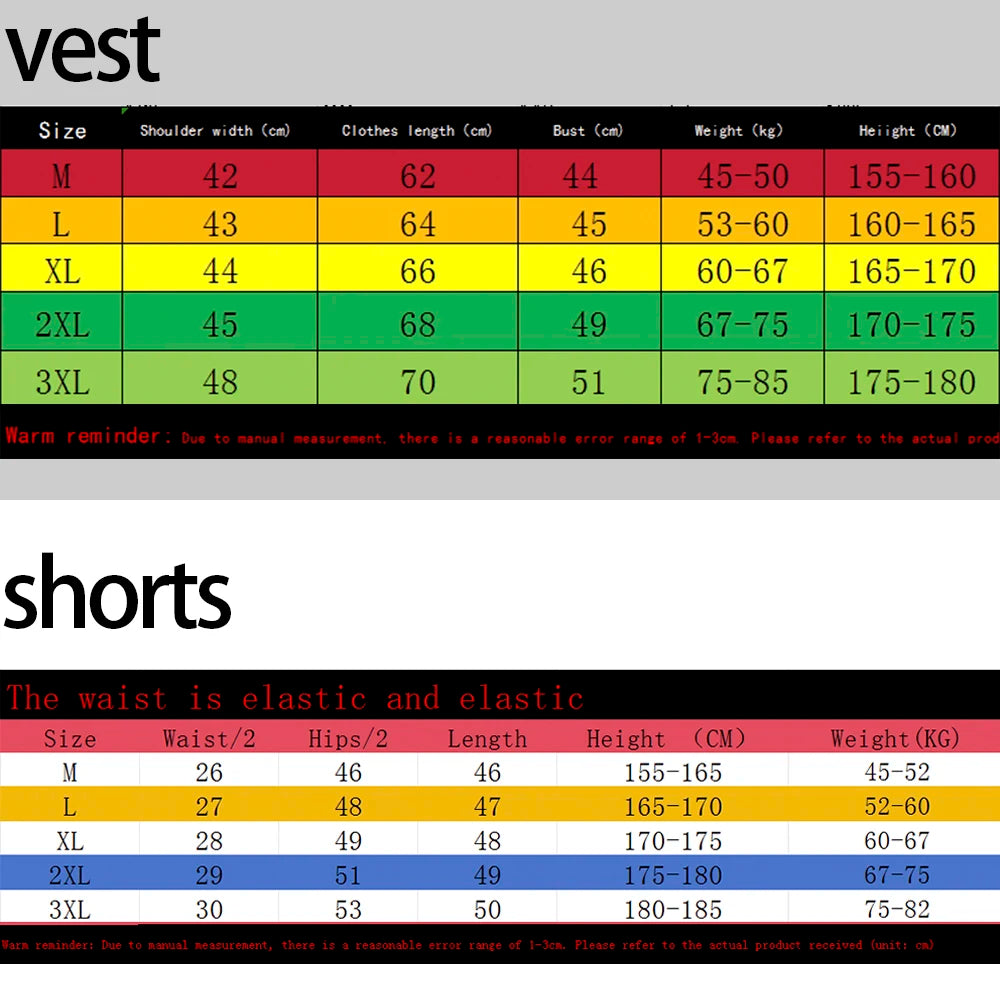 Men's Tank Top Sets 2026 Summer Quick drying beach Breathable men's tracksuit running sports seaside oversize Two-piece sets