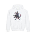 Youth Anime Swordfighter Hoodie — Dark Knight Samurai Graphic Pullover