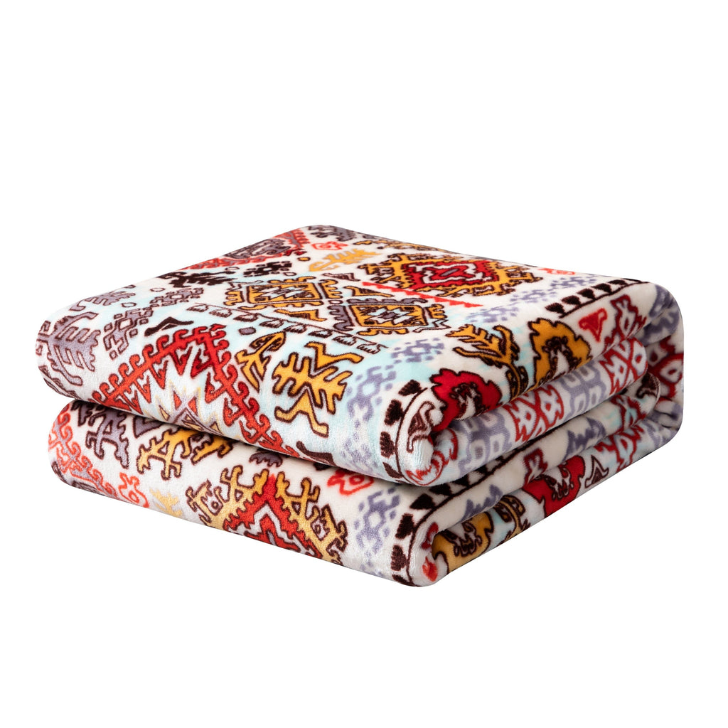 DaDa Bedding Southwestern Havana Geometric Soft Plush Fleece Flannel