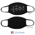 Faith Black - 100% Cotton Face Mask