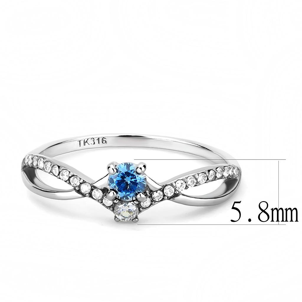 High polished (no plating) Stainless Steel Ring with AAA Grade