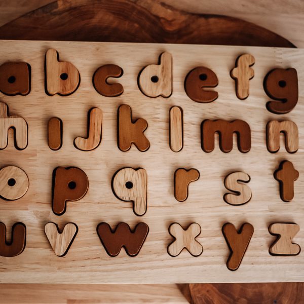 QToys Australia Natural lower case letter puzzle