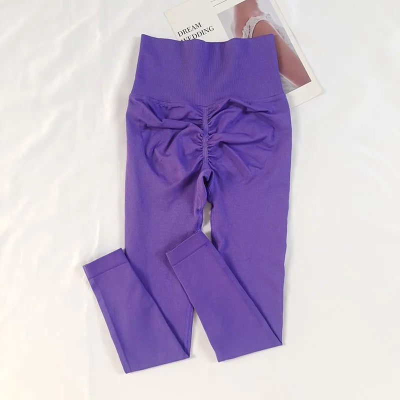 Women's High-Waisted Seamless Yoga Leggings