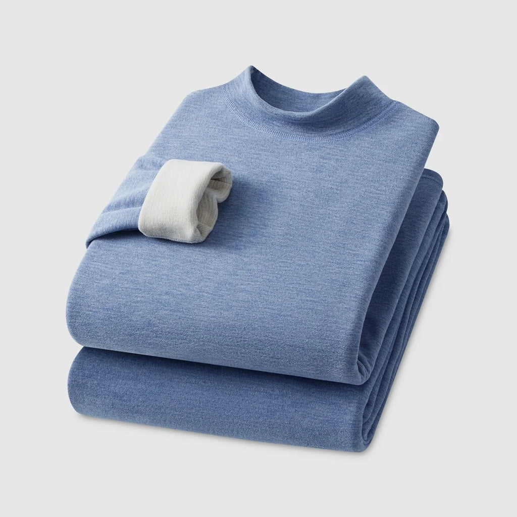 Cashmere Thermal Underwear Set - Long Sleeve Top and Pants