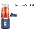 Blue Portable USB Blender Juicer Cup 400ml Travel Smoothie Mixer
