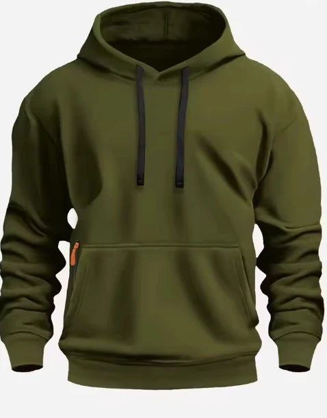 Men's Solid Fleece Hoodie