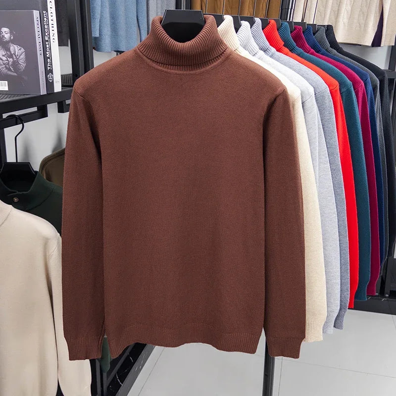 Men's Knitted Turtleneck Sweater