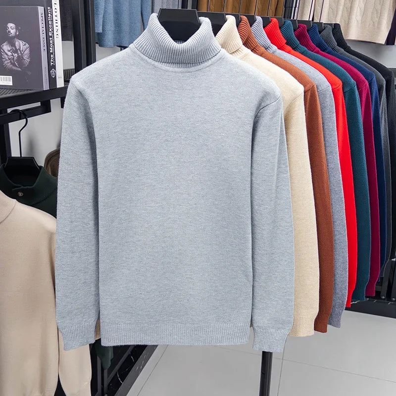 Men's Knitted Turtleneck Sweater
