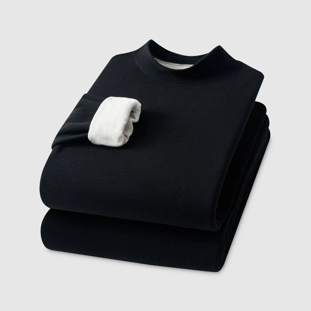 Cashmere Thermal Underwear Set - Long Sleeve Top and Pants