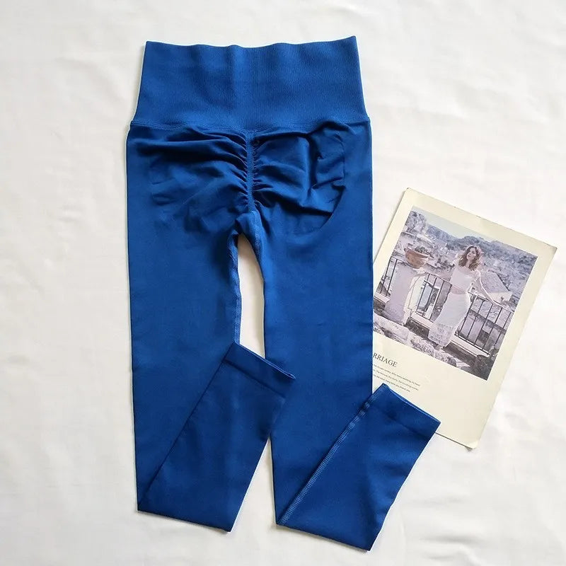 Women's High-Waisted Seamless Yoga Leggings