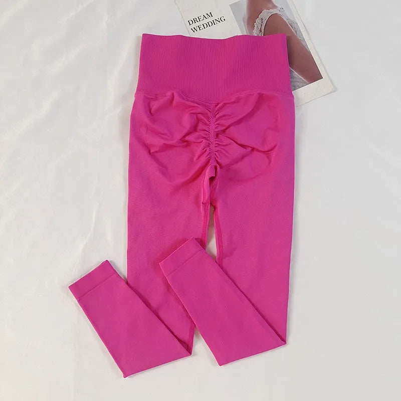 Women's High-Waisted Seamless Yoga Leggings
