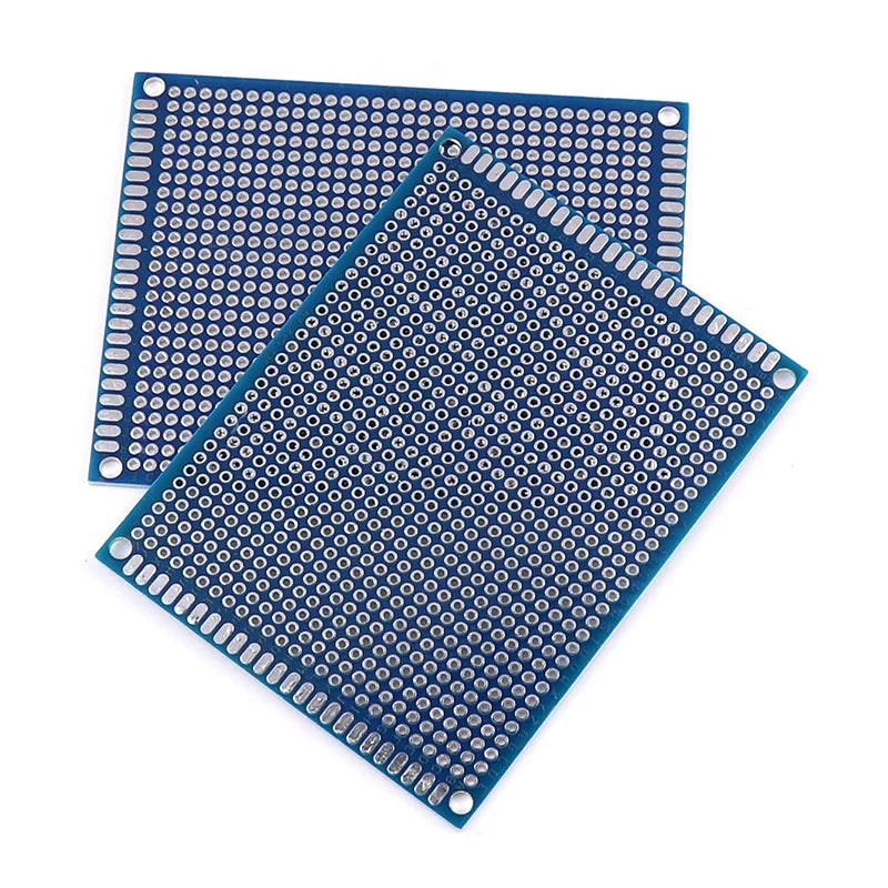 Blue Double-Sided PCB Prototype Board for DIY Soldering
