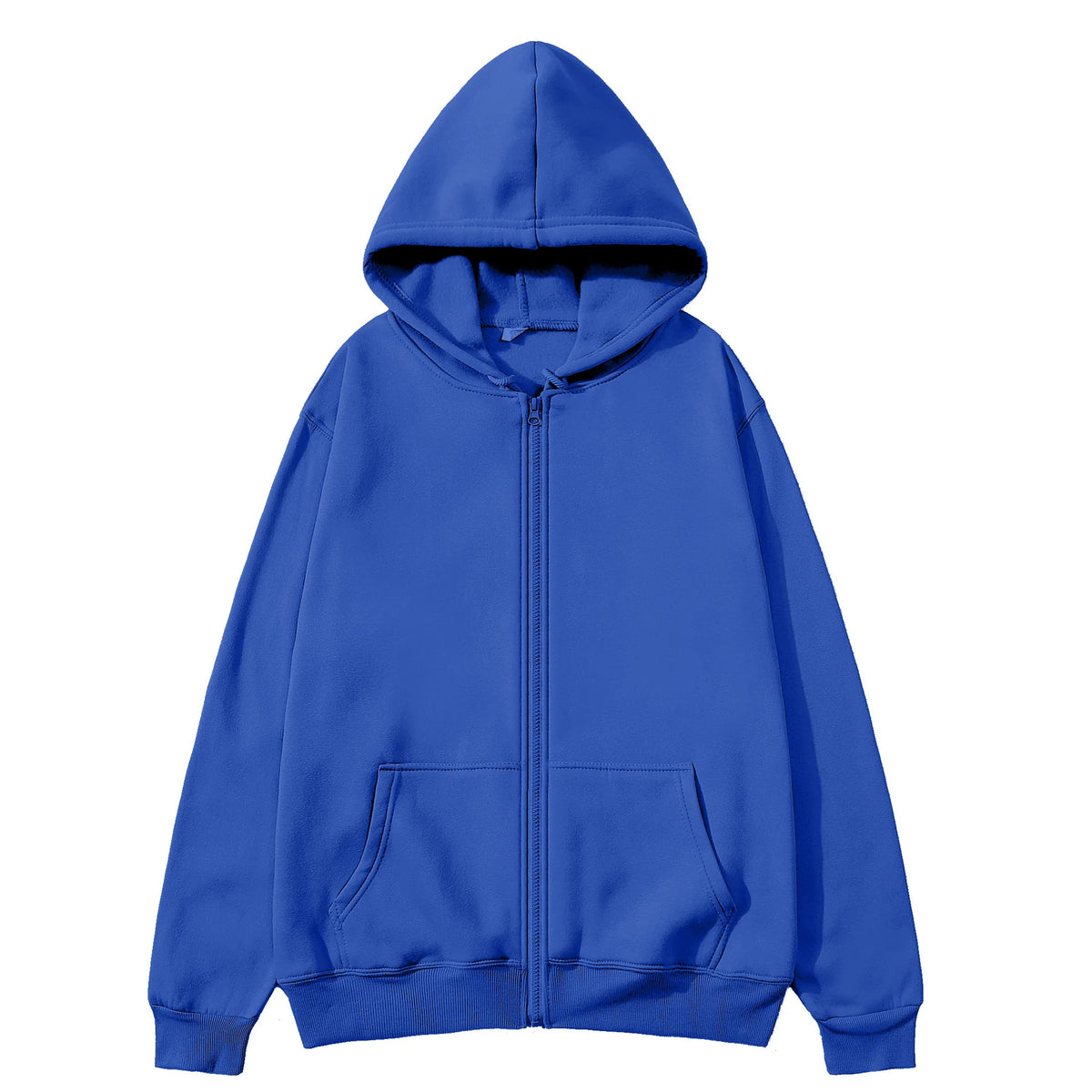 Warm Lamb Wool Zip-Up Hoodie Jacket