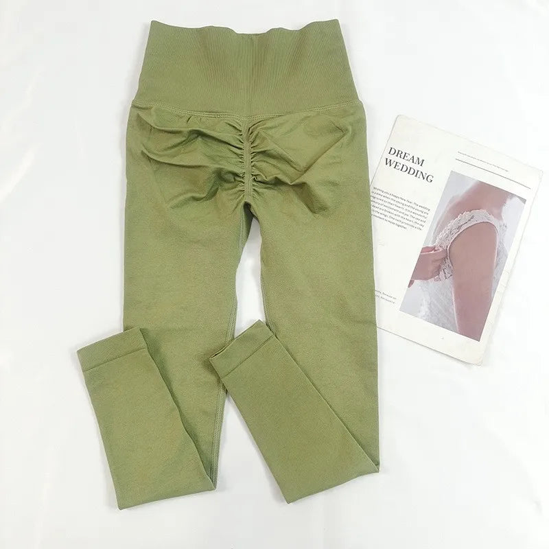 Women's High-Waisted Seamless Yoga Leggings