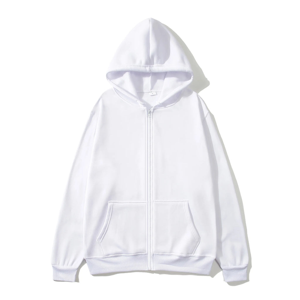 Warm Lamb Wool Zip-Up Hoodie Jacket