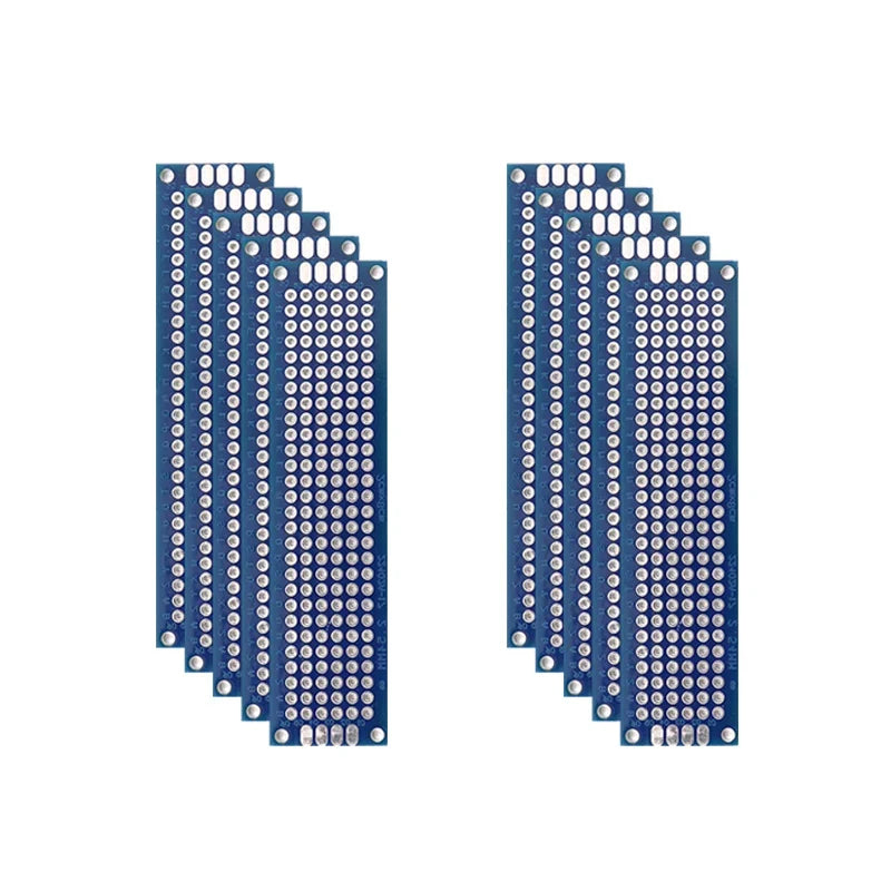Blue Double-Sided PCB Prototype Board for DIY Soldering