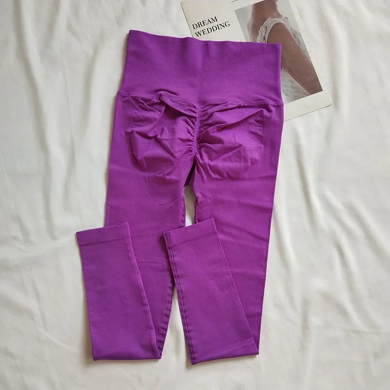 Women's High-Waisted Seamless Yoga Leggings