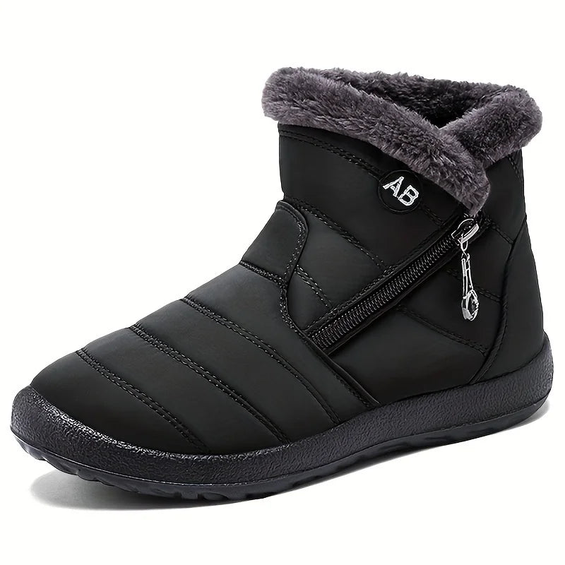 Women's Winter Snow Ankle Boots - Plush Lined