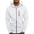 Men's Zip-Design Hooded Sweatshirt