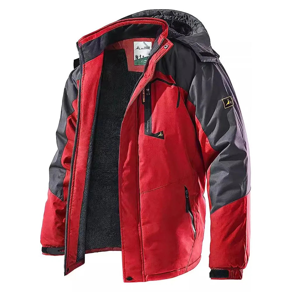 Men's Waterproof Fleece-Lined Ski Parka